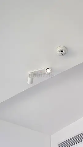 White Ceiling Spotlight Light Fixture - Single Adjustable Track Light
