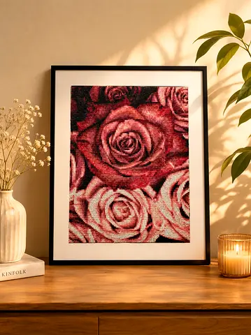 Rose Diamond art decor