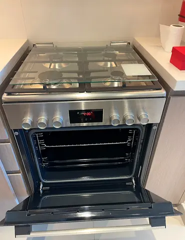 .BOSCH Digital Clock 4 Burner Full Gas Cooker Range Size 60cm