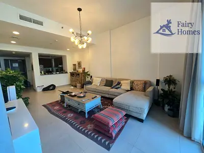 مفروشة بغرفة نوم واحدة | برج دبي وارف 3 | شرفة وإطلالة على المدينة