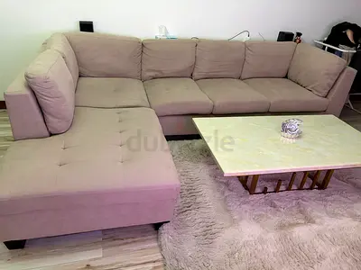Buyer to arrange dismantling and pick up : Comfortable L-Shaped Sofa