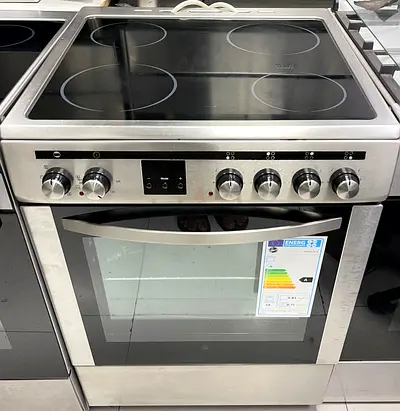 Hoover latest model full electric ceramic 4 hobs stove oven fan cooking range 60x60