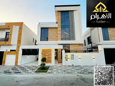 Modern villa in Al Yasmin, two floors and a roof, close to all services, freehold ownership for all