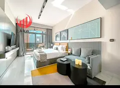 Furnished Studio | MAG 318 | Balcony & Pool Access