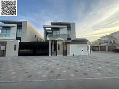 Villa for sale in Al Rawda area, with electricity and water included, featuring distinctive modern f