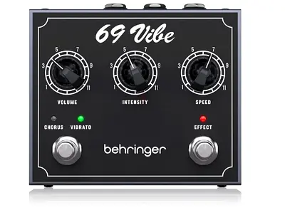 Behringer Vintage ’69 Vibe Pedal with Footswitchable Modes, Onboard Speed Control - Brand New