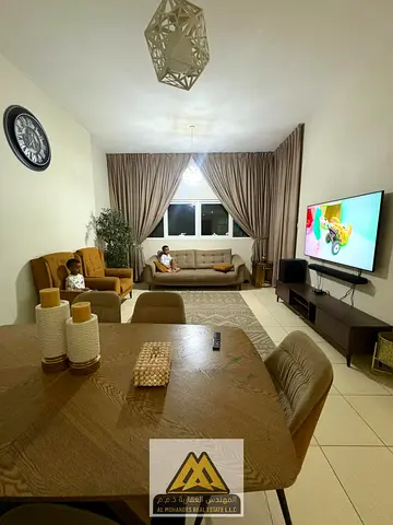 Prime Waterfront Freehold Property: Fully Furnished 2BHK Apartment (1,457 Sq. Ft.) with 2 Covered Parkings for Cash Sale in Ajman One Tower 10 (Apt 12