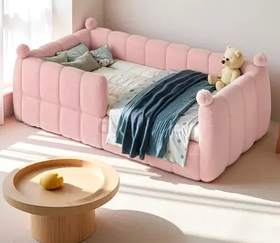 Elegant beautiful Pink colour kids Bed