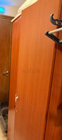 2 door wooden wardrobe / armoire - single unit, good condition