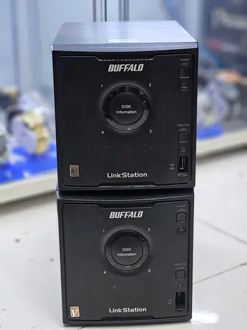 Buffalo LinkStation Pro Quad network-attached storage (NAS) devices.