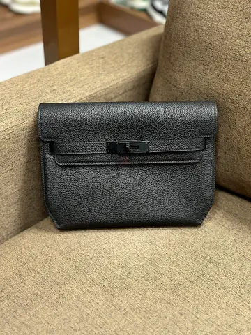 Hermes Handmade Kelly depeches 25 pouch for men