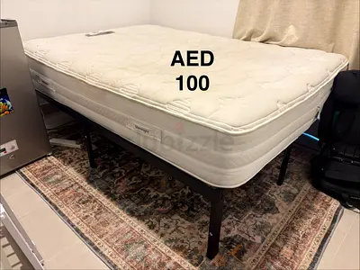 BARGIN: UK double bed frame for sale (Free mattress)