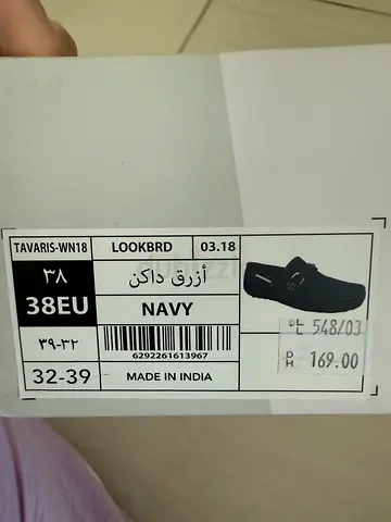 Navy Men's Formal Shoes Size 38
