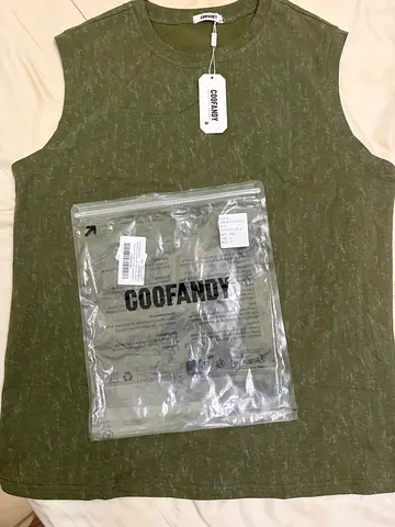 Army-Green washed tee sleeveless tank top