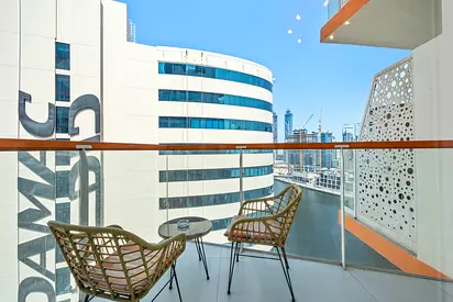 Stunning 1 BR | Hotel Style Service Apartment | Canal and Burj View