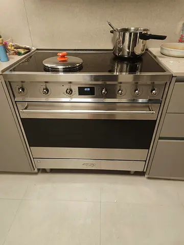SMEG Stainless Steel Freestanding induction Range with Electric Oven