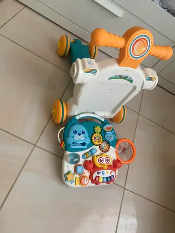 Baby push walker with detachable activity panel - good condition