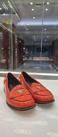 Women's Patent Leather Loafers - Size Unknown, Good Condition
