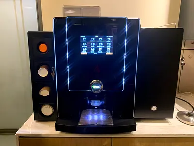 Automatic Touchscreen Bean-to-Cup Espresso Machine with Cup Dispenser