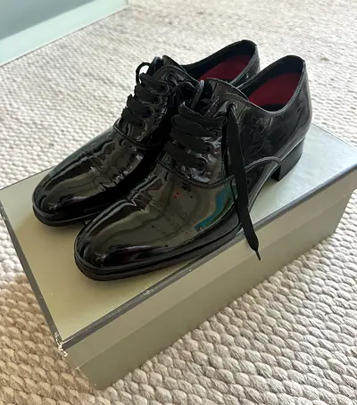 Tom Ford Patent Leather Tuxedo Shoes UK 7 – Box & Dust Bags
