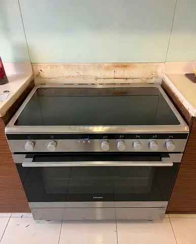 Siemens 5 Burners Electric Cooker With Oven HK9K9V850M Silver 112L 90x60cm