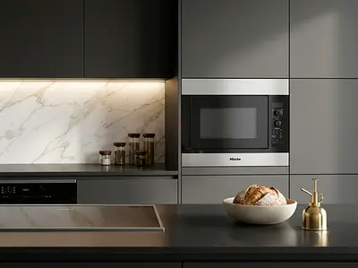 Miele Built-In Microwave – White | Made in Germany | Like New Condition