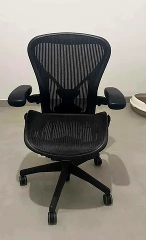 Herman Miller Ergonomic Mesh Office Chair - Adjustable Armrests and Lumbar Support