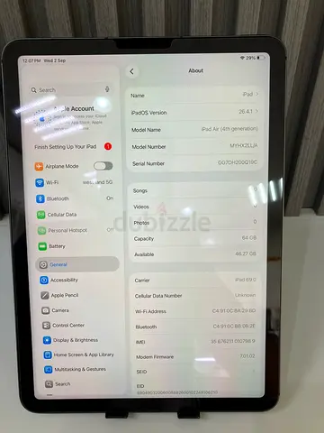 ipad Air 4 generation wifi+callular