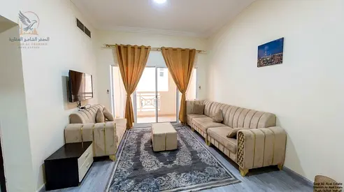 For Rent in Ajman Al Hamidiyah Furnished 1BR Near Kanz Mall with Clean Furniture Easy Access to Dubai and Sharjah