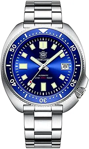 Steeldive SD1970 200M Waterproof Watch Sapphire Glass 44MM Men NH35 Dive Watch