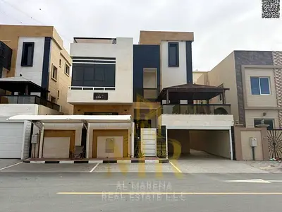 للبيع فيلا بسعر مغري خلف حديقه الحميديه جاهزه لسكن طابقين وروف مع الماء والكهرباء والمكيفات