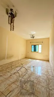 For annual rent in Sharjah Abu Shagara, master bedroom with 2 bathrooms, central AC, very clean buil