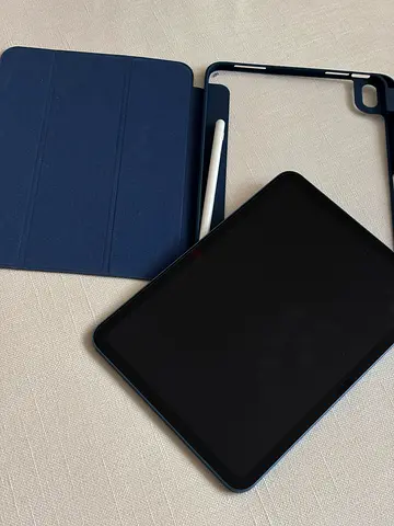 Apple iPad 10th Gen 256GB WiFi Blue + Pencil & Cases – Like New