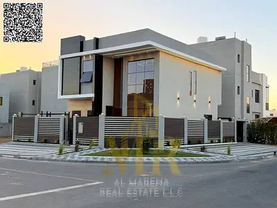 🏡 **للبيع: فيلا كورنر مودرن تشطيب فاخر في عجمان - الحليو 2**  * **الموقع:** على دوار أزهى مباشرة (قريب من الخدمة ومخرج شارع الشيخ محمد بن زايد) * *