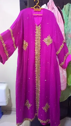 Traditional Purple Embellished Women’s Kaftan / Abaya - One Size