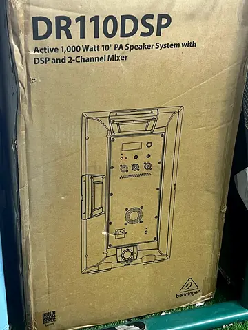 Behringer DR110DSP Active 1,000-Watt 10" PA Speaker System | Brand New Box Packed