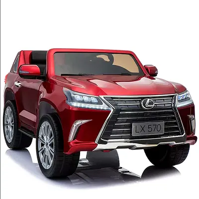 LX-570 Kids Electric Ride On with Remote Control 4x4 Eva Plus Leather (Painted Red)
