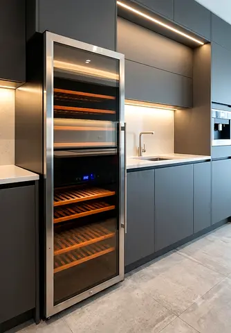 Terim Dual Temperature Wine & Beverage Cooler – 128 Bottle Capacity