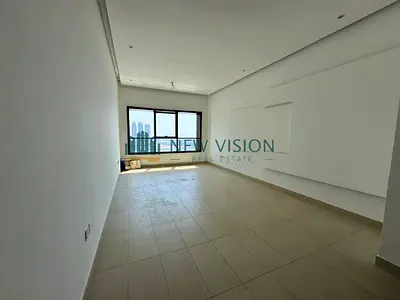 Two-bedroom apartment with a master bedroom, sea view, free AC, gym, swimming pool, parking, built-in wardrobes, prime location, close to the Dubai Ex