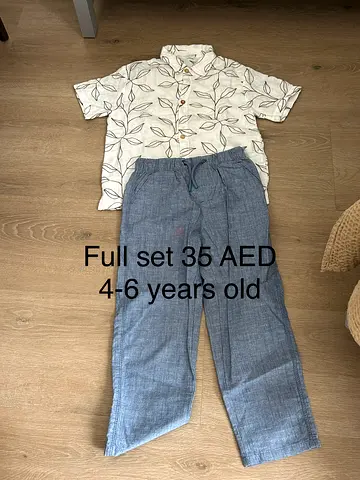 Kids Shirt and Trousers Set Size 4-6 Years