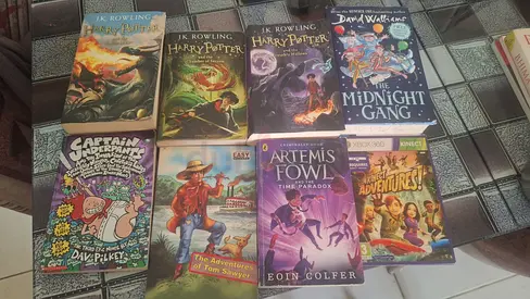 Collection of children's and young adult books - Harry Potter, Artemis Fowl, classics