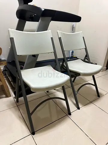 Set of 2 Folding Chairs - Off white