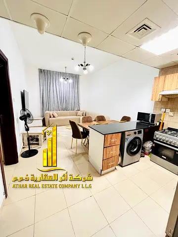 🏢 شقة غرفة وصالة مفروشة بالكامل للإيجار الشهري في أبراج السيتي – النعيمية | شامل الفواتير🏢 استمتع بالسكن في قلب عجمان داخل واحدة من أشهر الأبراج – أ