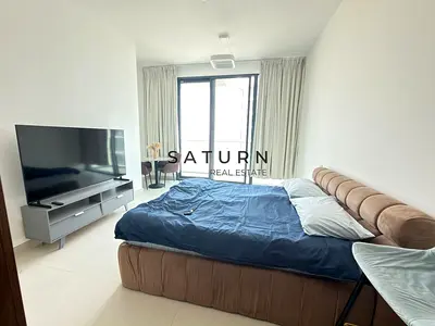 Brand-New Semi-Furnished Studio for Rent | Blue Beach Residence, Ajmal Makan City