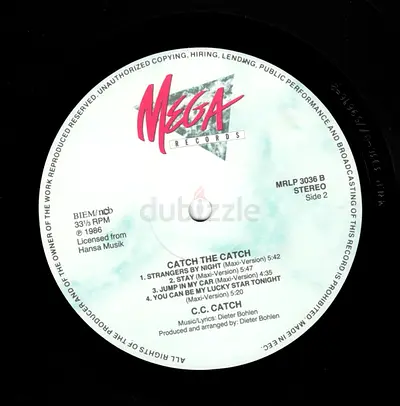 C.C. Catch – Catch The Catch - 1986 LP