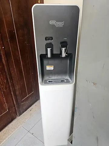 Standing Water Cooler / Dispenser - White, Good Working Condition