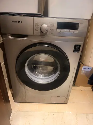 Samsung Front Load Washing Machine - 8kg, Silver, Good Condition