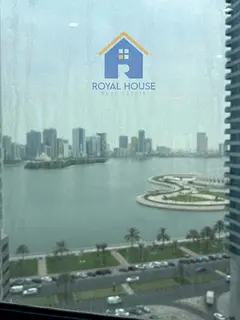 3BR in Al Majaz 3 with maid room, 2 balconies, direct lagoon & sea view, 2 parking spaces and storag