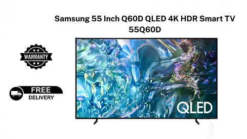 Samsung 55 Inch Q60D QLED 4K HDR Smart TV 55Q60D