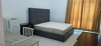 Master bedroom   with  attached bathroom